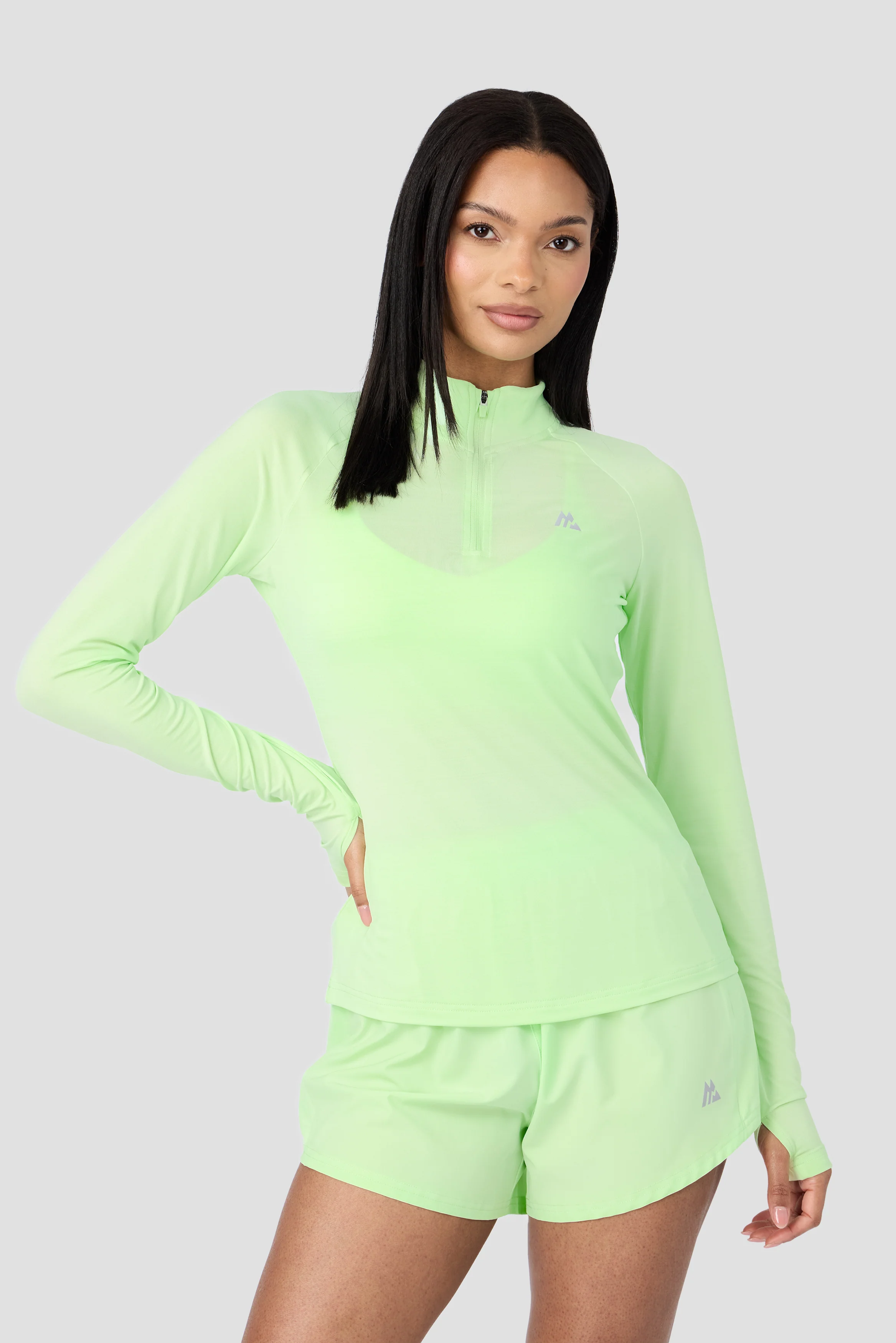 Breathe 1/4 Zip - Iced Matcha