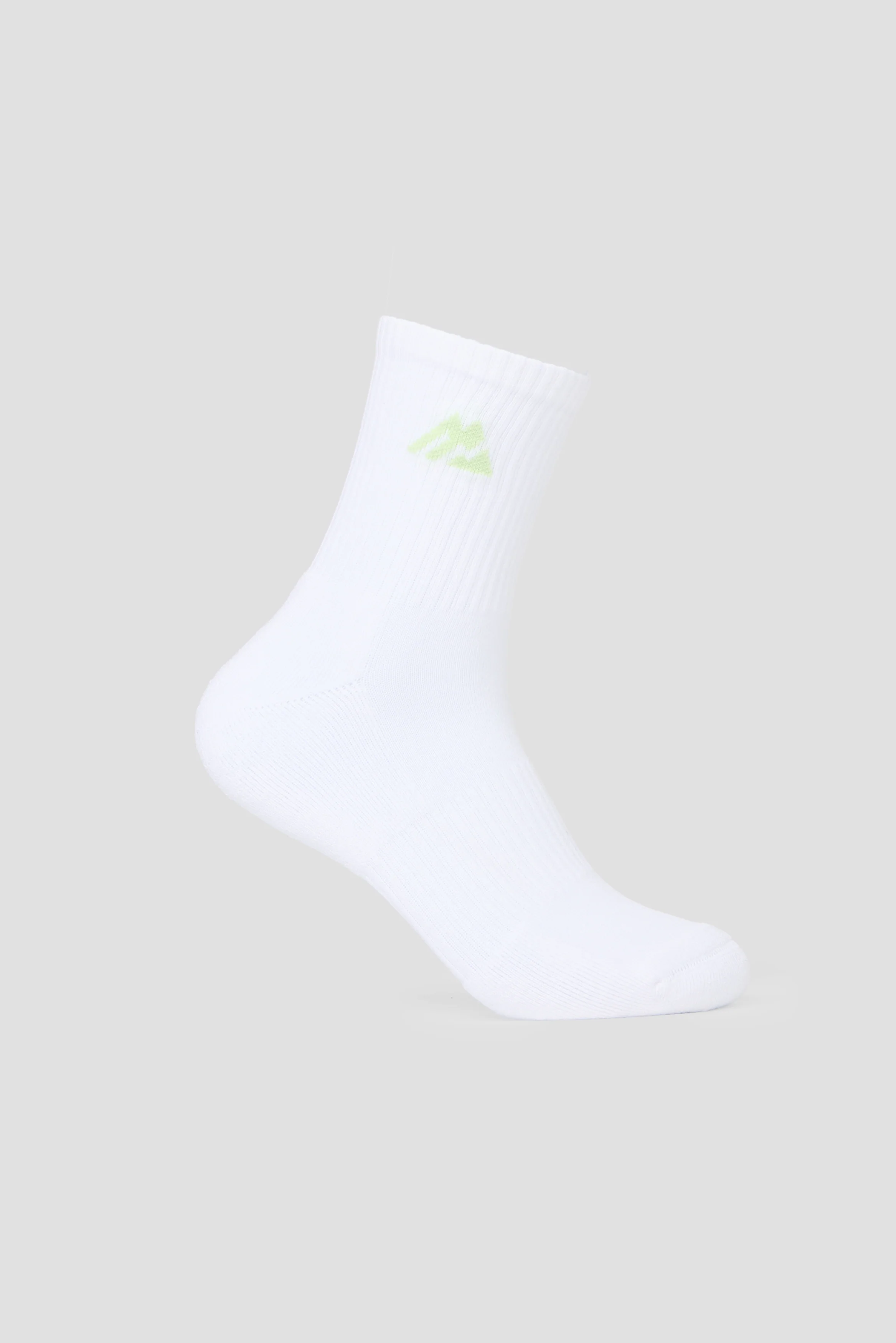 Women's Crew Sock 3 Pack - White/Iced Matcha - Image 2