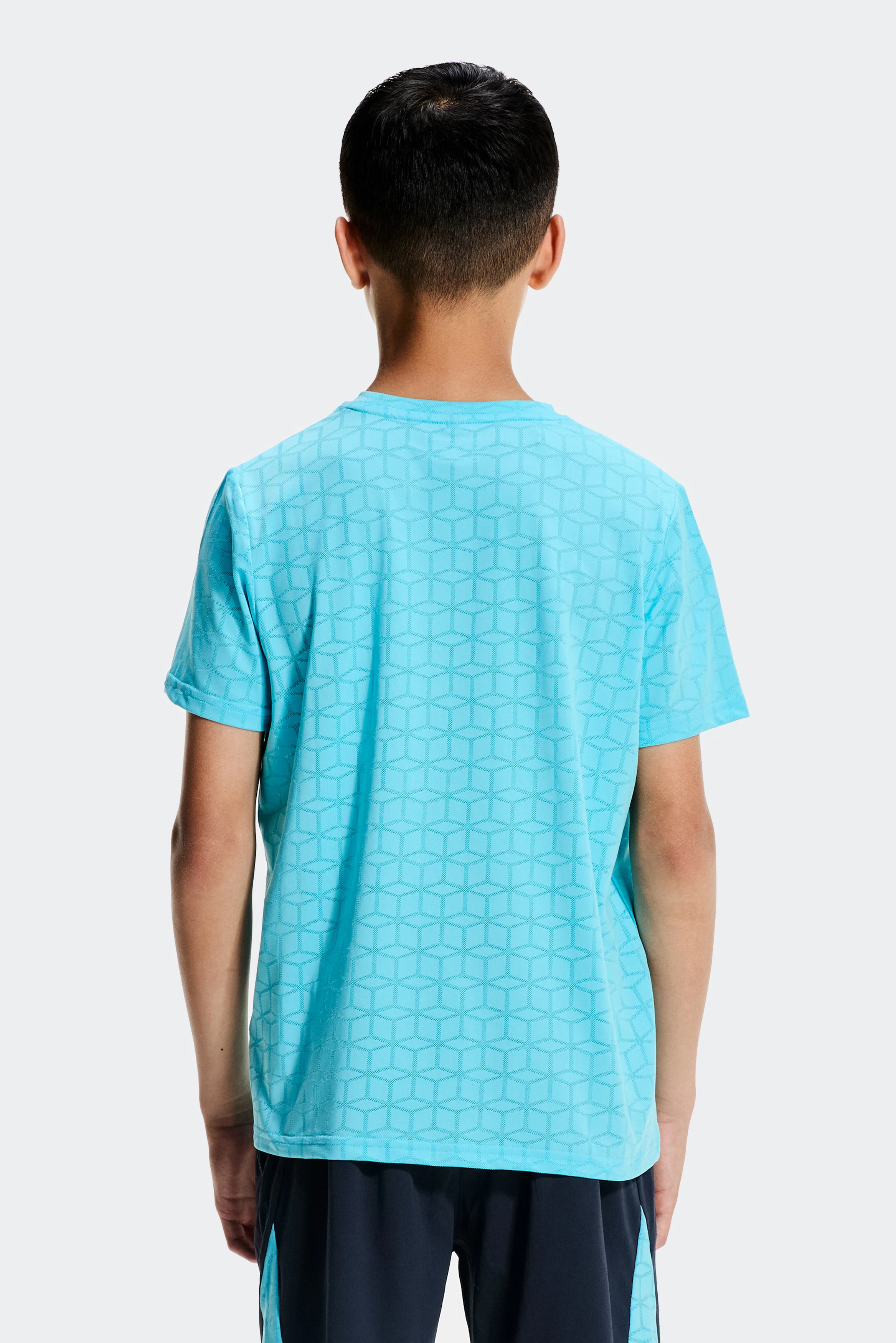 Boys Cube T-Shirt - Neon Sky - Image 2