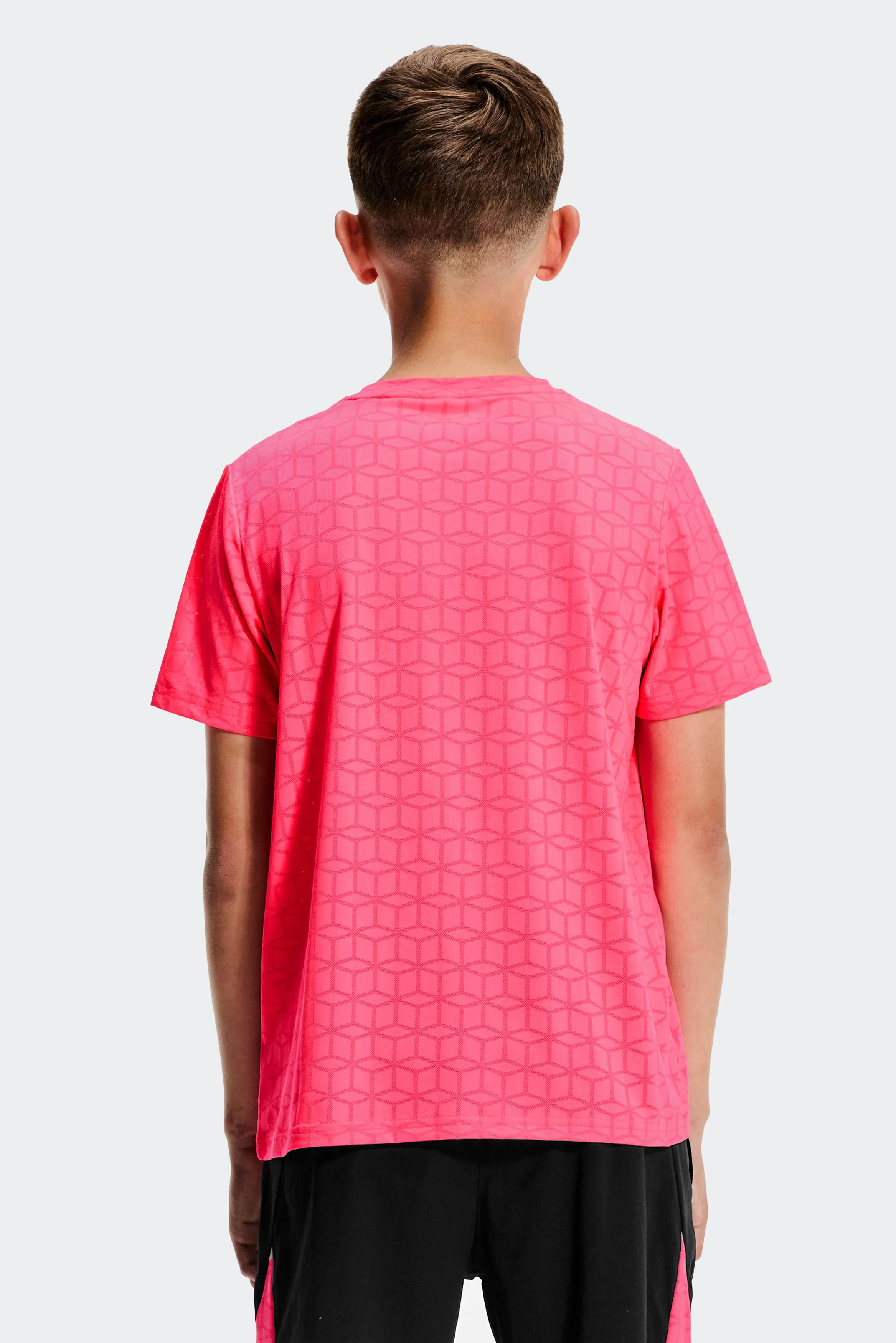 Boys Cube T-Shirt - Shocking Pink - Image 2