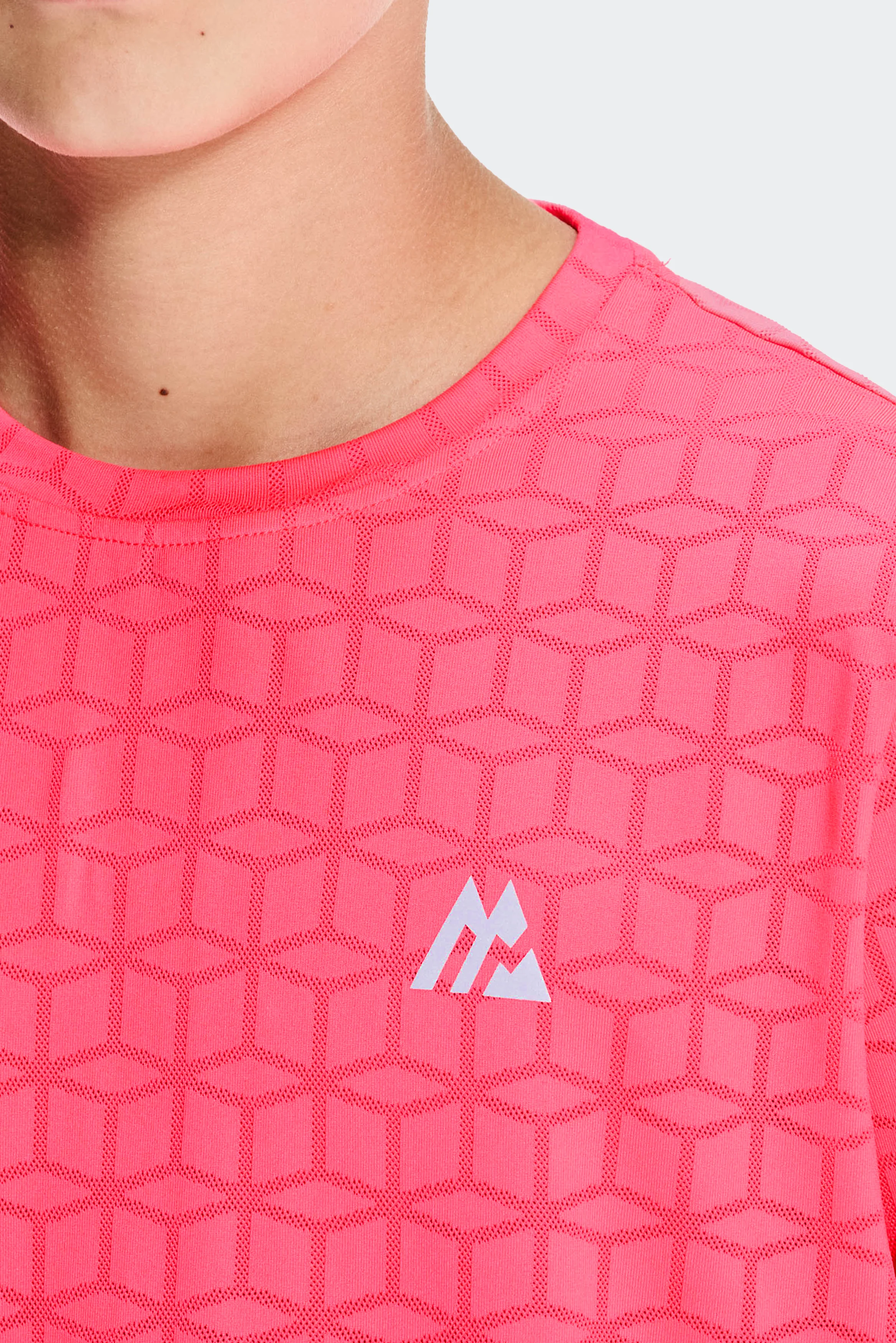 Boys Cube T-Shirt - Shocking Pink - Image 3