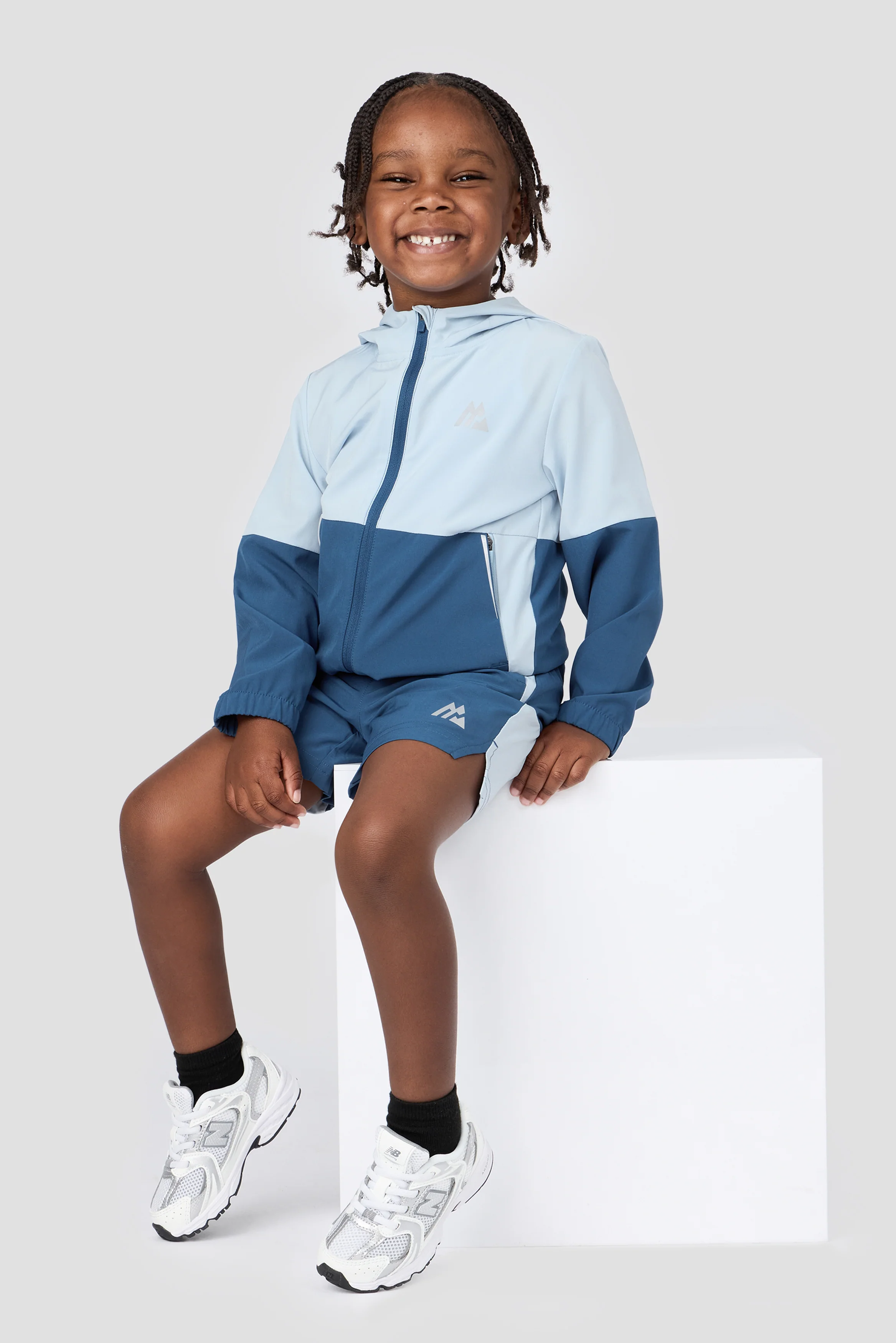Infant Boy's Edge Jacket/Edge Short - Skyway/Ensign Blue - Image 3