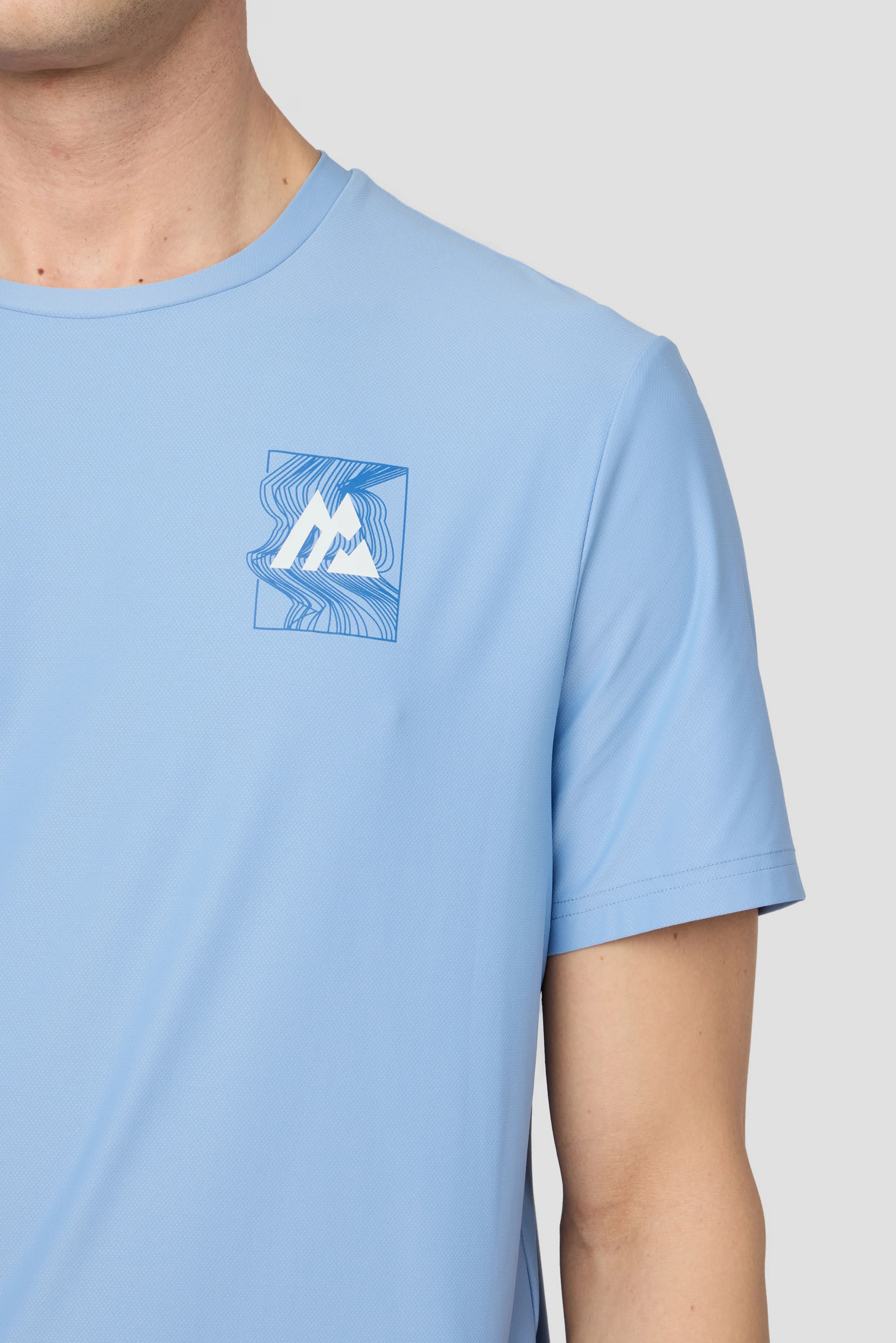 Frequency T-Shirt - Cloudy Blue/Charcoal Blue - Image 3