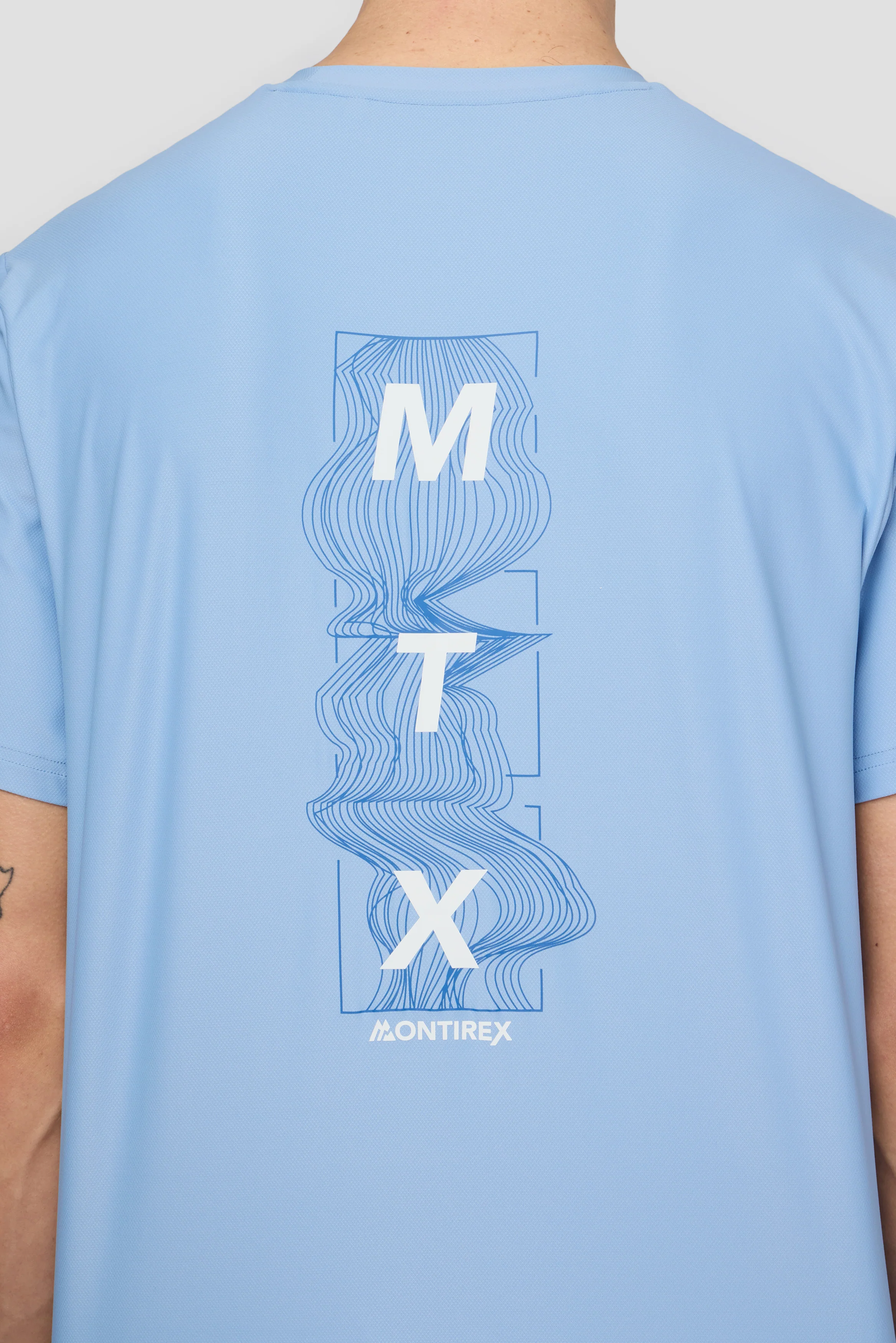 Frequency T-Shirt - Cloudy Blue/Charcoal Blue - Image 4