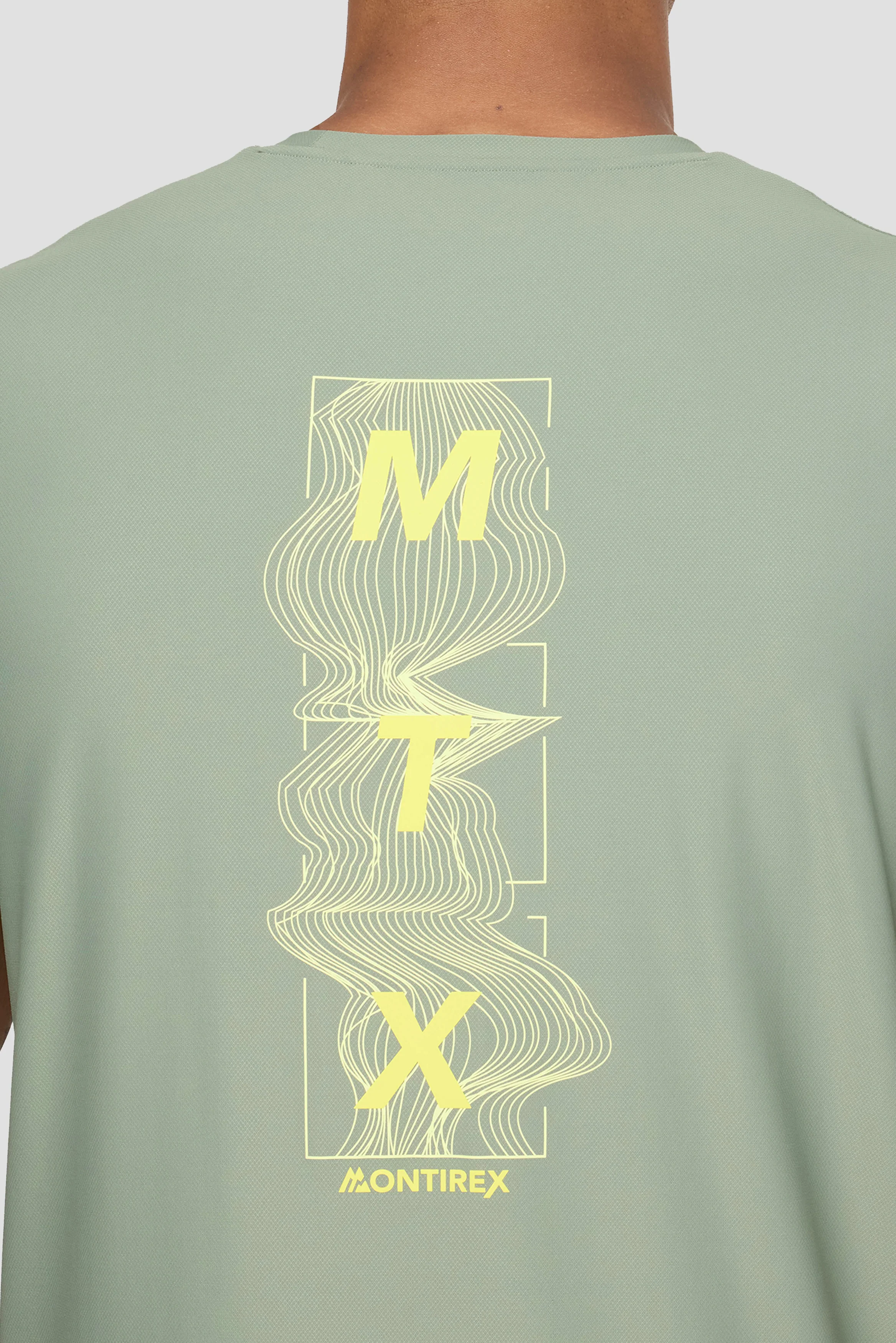 Frequency T-Shirt - Green Slate/Citrus - Image 4