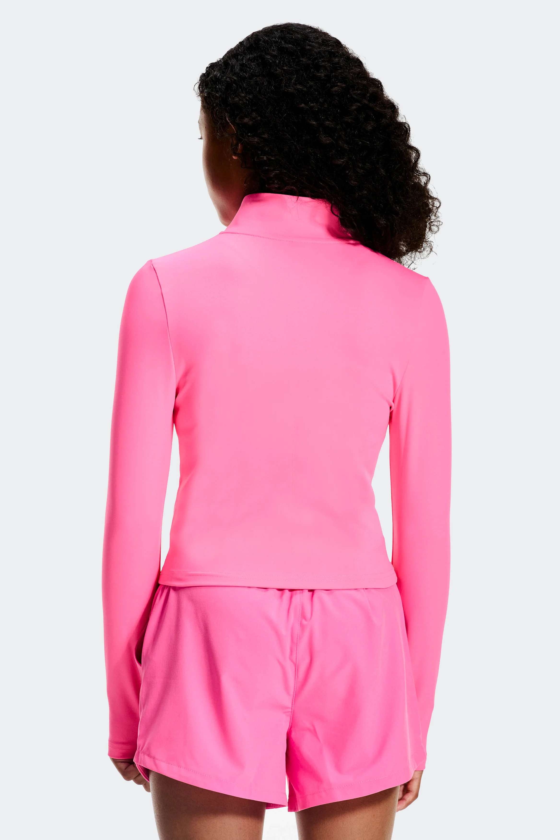 Girls Icon 1/4 Zip - Fuschia - Image 2