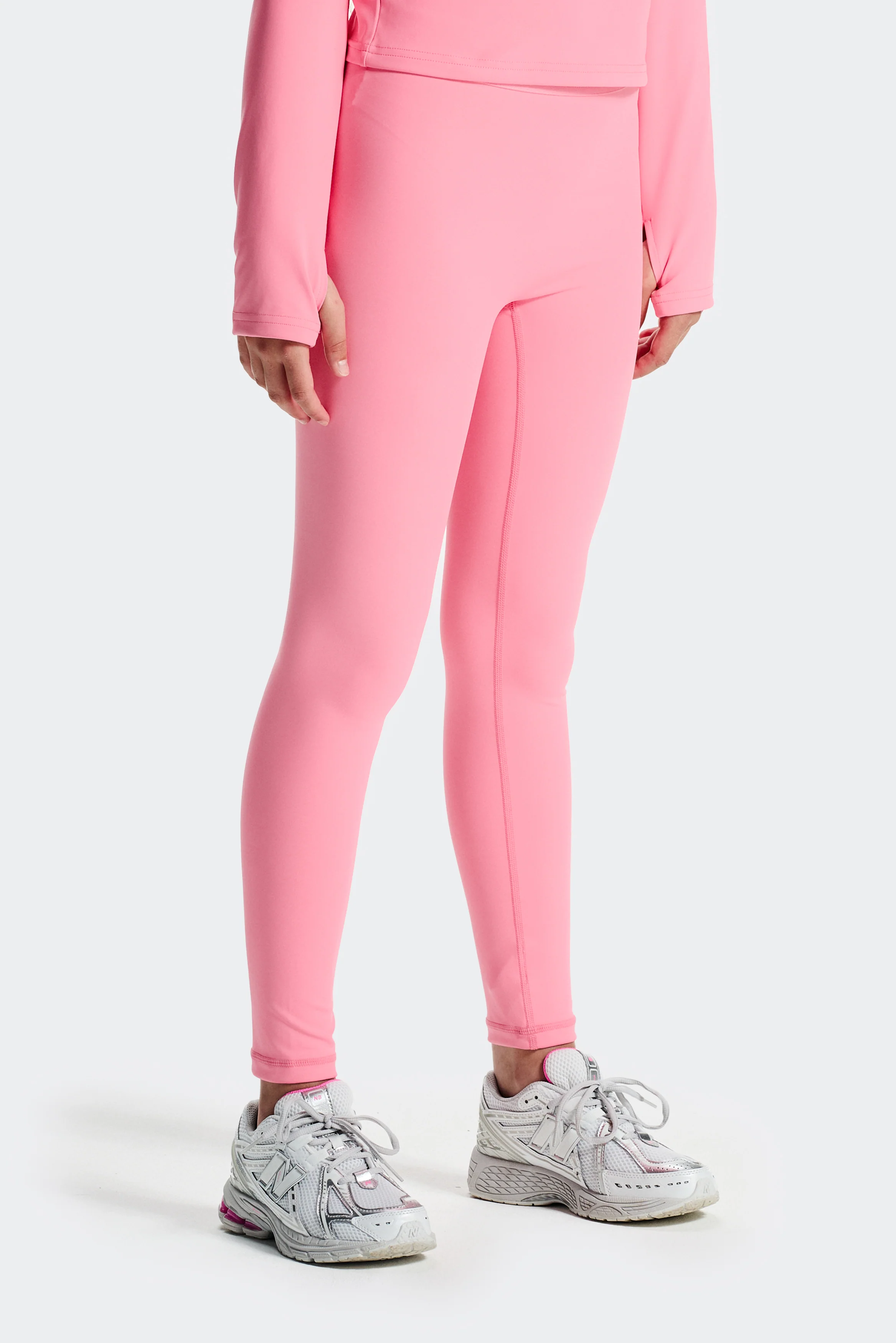 Girls Icon Full Length Legging - Sweet Pink - Image 2