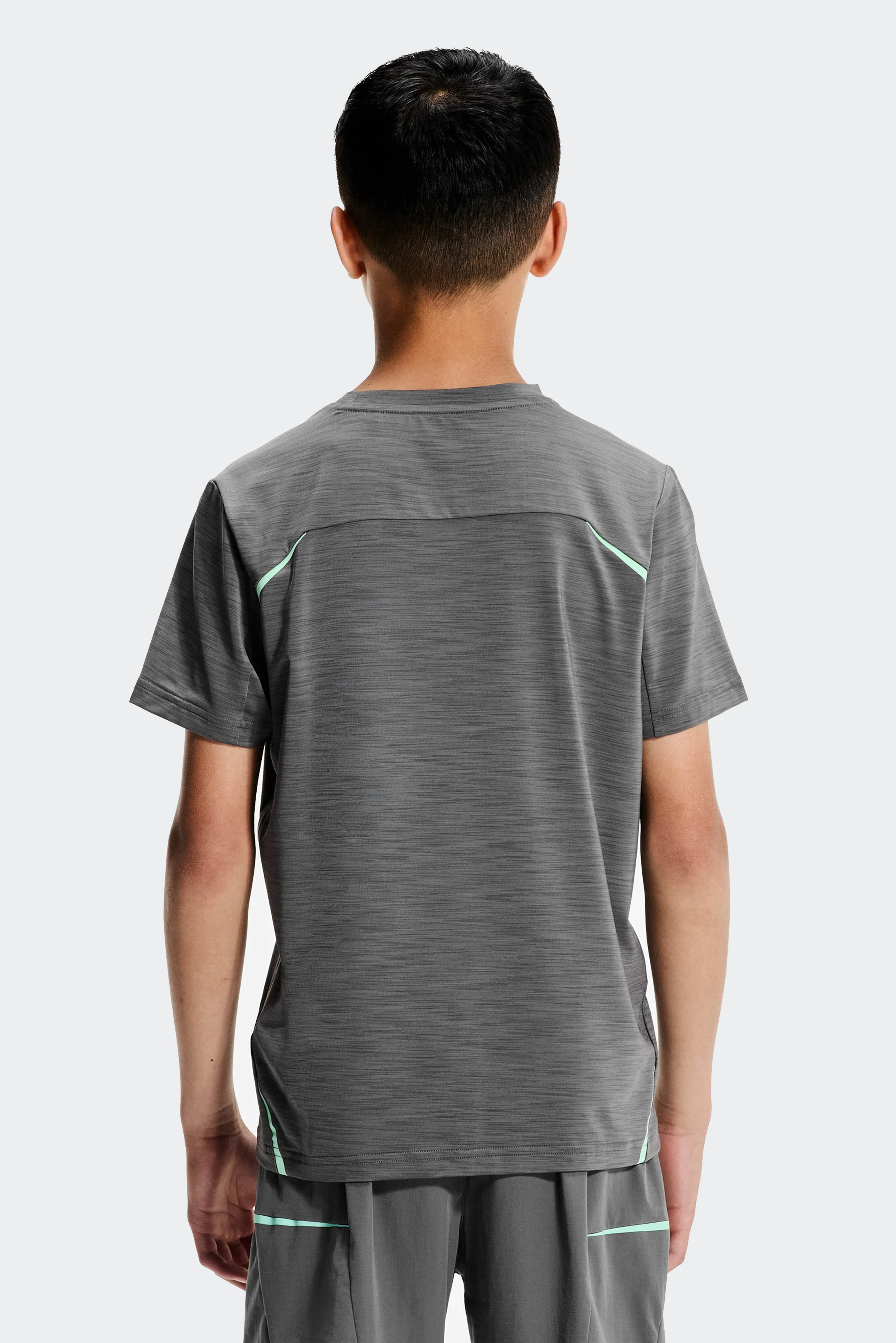 Boys Ignite T-Shirt - Cement Grey/Duck Egg - Image 2