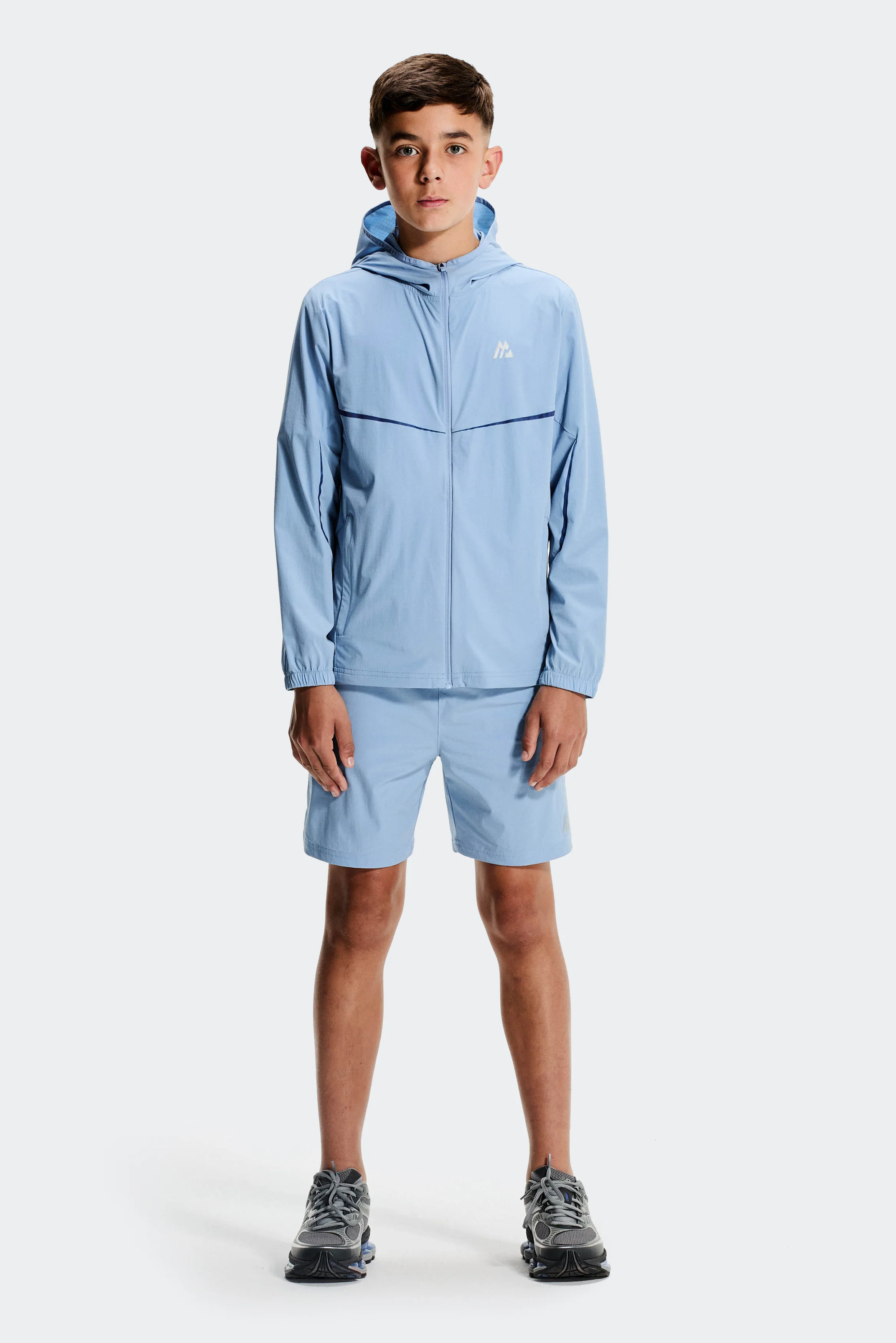 Boys Ignite Windbreaker - Cloudy Sky/Marine Blue - Image 7