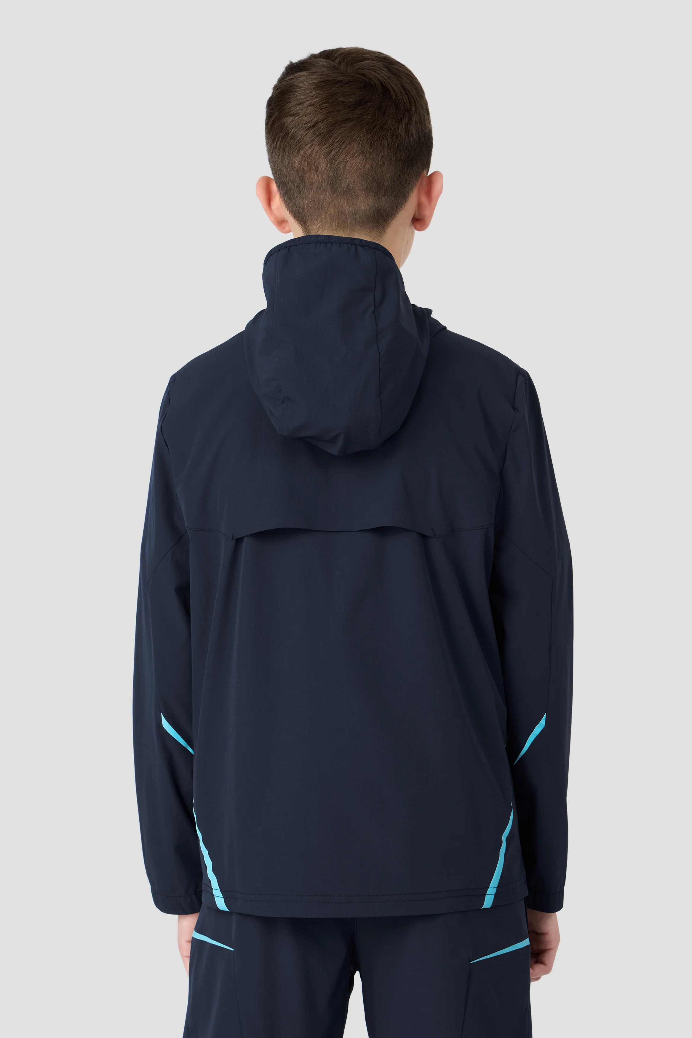 Boys Ignite Windbreaker - Midnight Blue/Neon Sky - Image 2