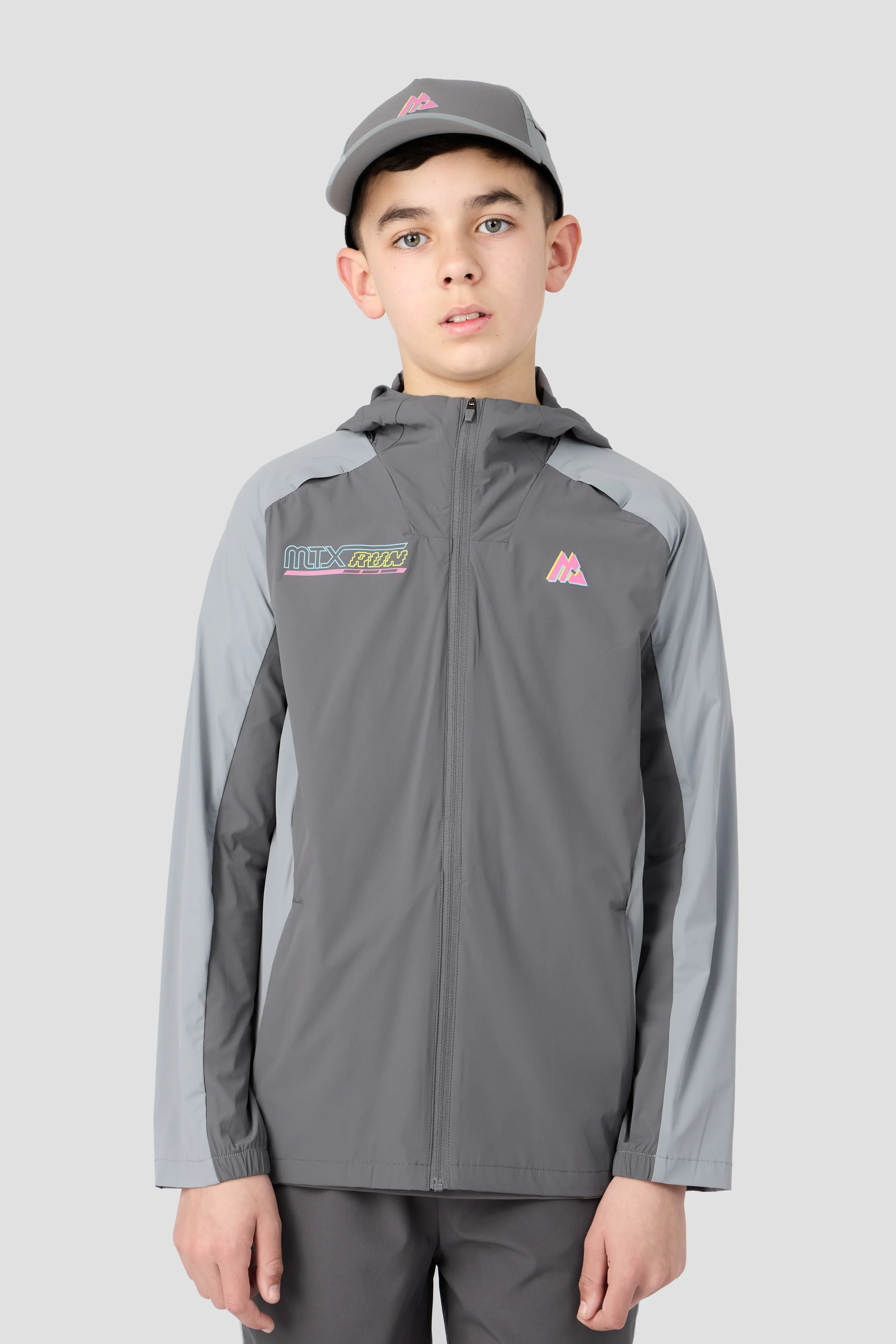 Junior MTX Run Turbo Cap - Cement Grey/Platinum Grey