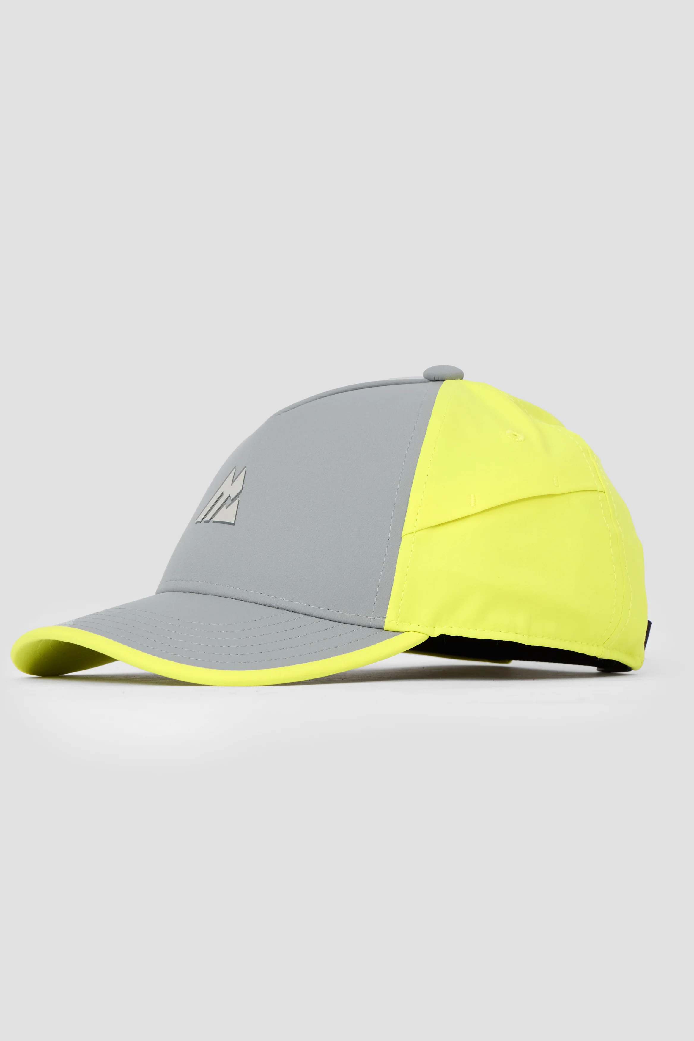Junior MTX Run Turbo Cap - Platinum Grey/Electric Lime - Image 2