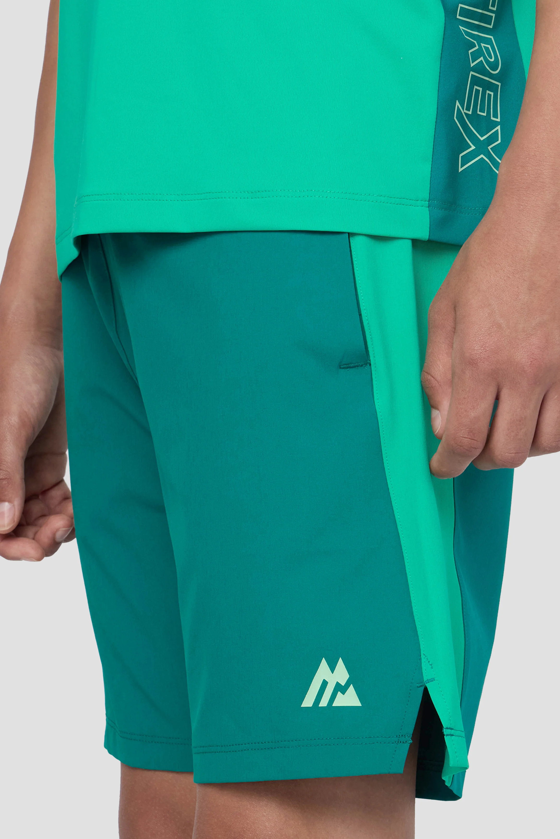 Boys Optic Short - Lagoon Green/Cyber Jade/Duck Egg - Image 5
