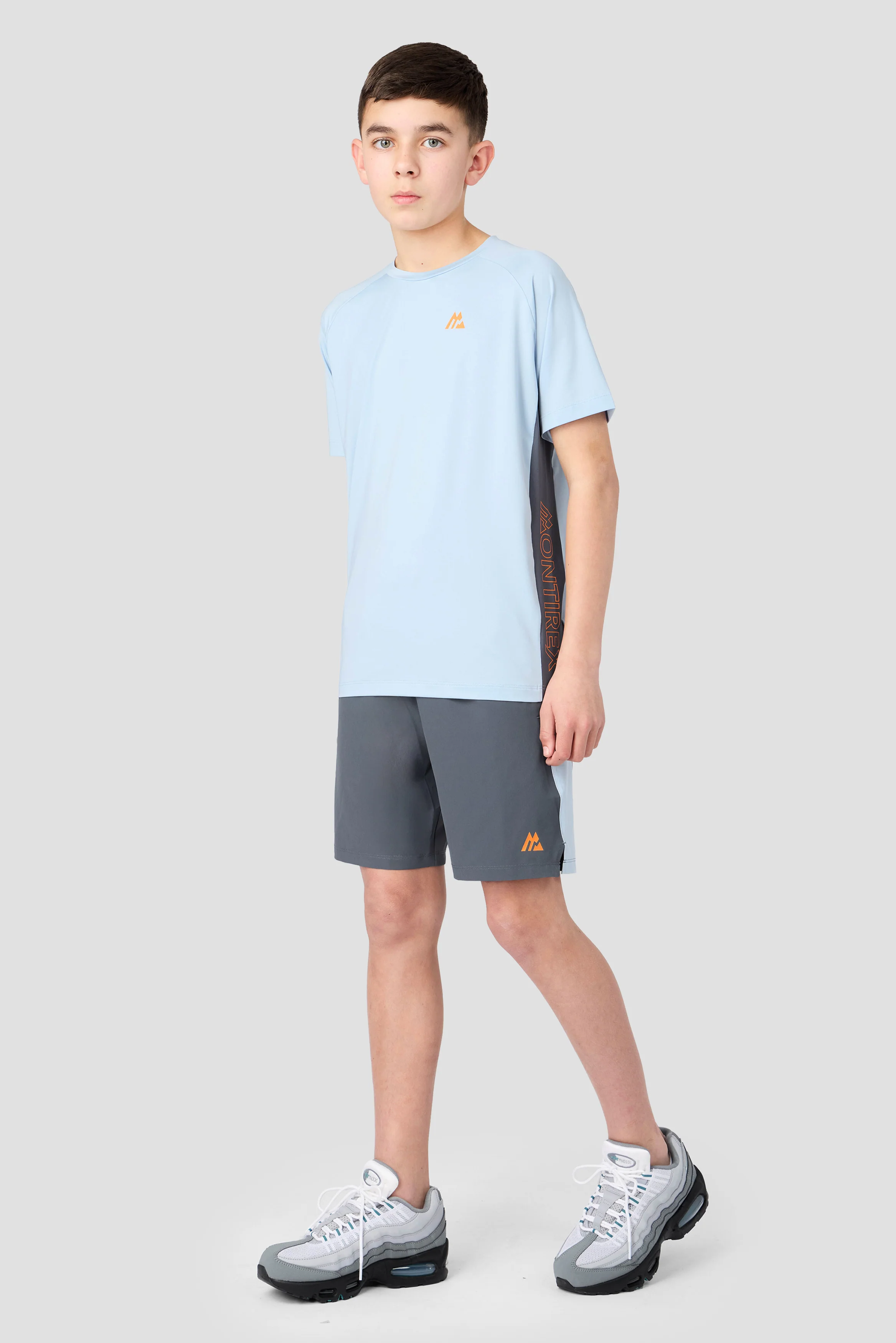 Boys Optic Short - Slate Grey/Summer Mist/Tangerine Glow - Image 3