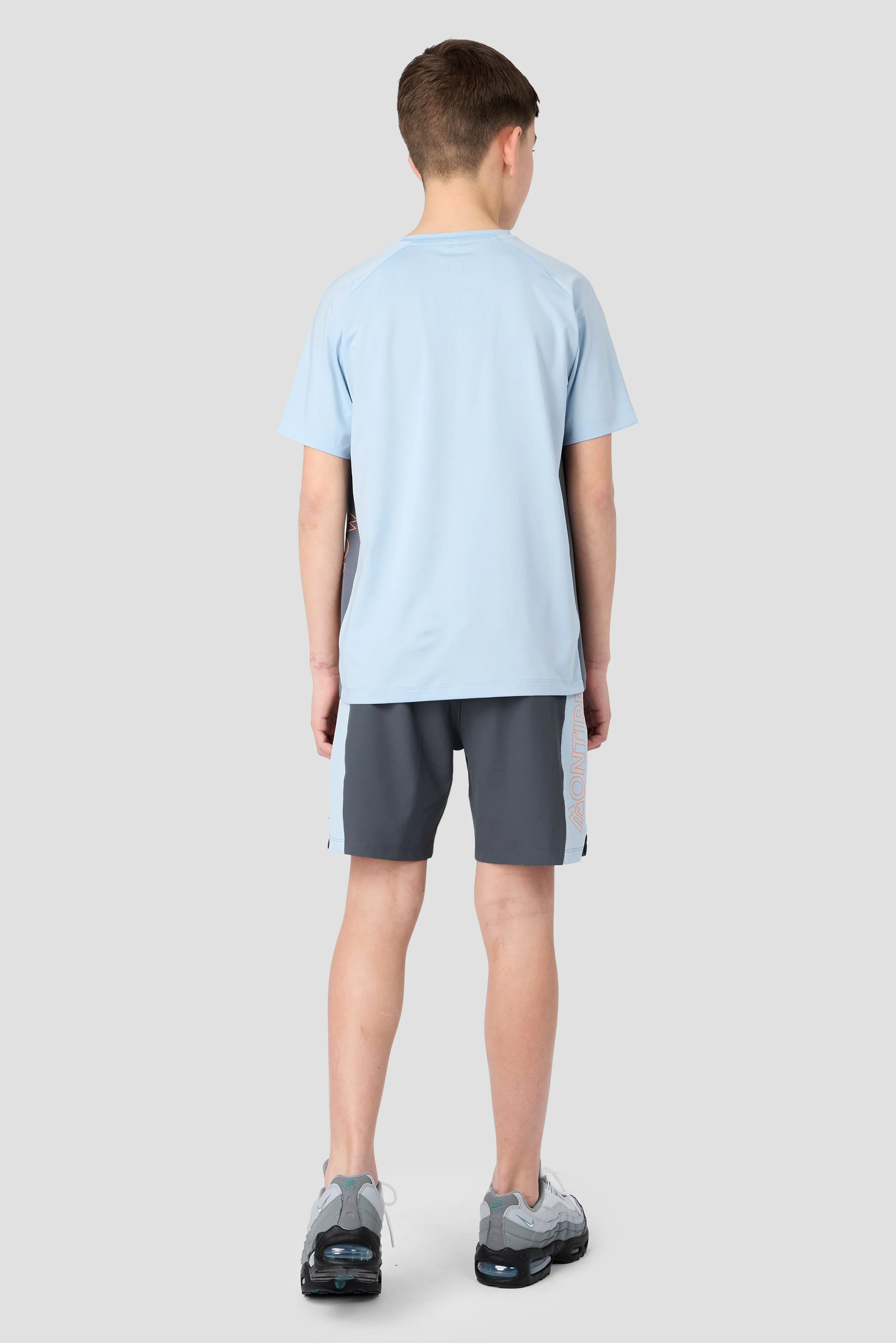 Boys Optic Short - Slate Grey/Summer Mist/Tangerine Glow - Image 4