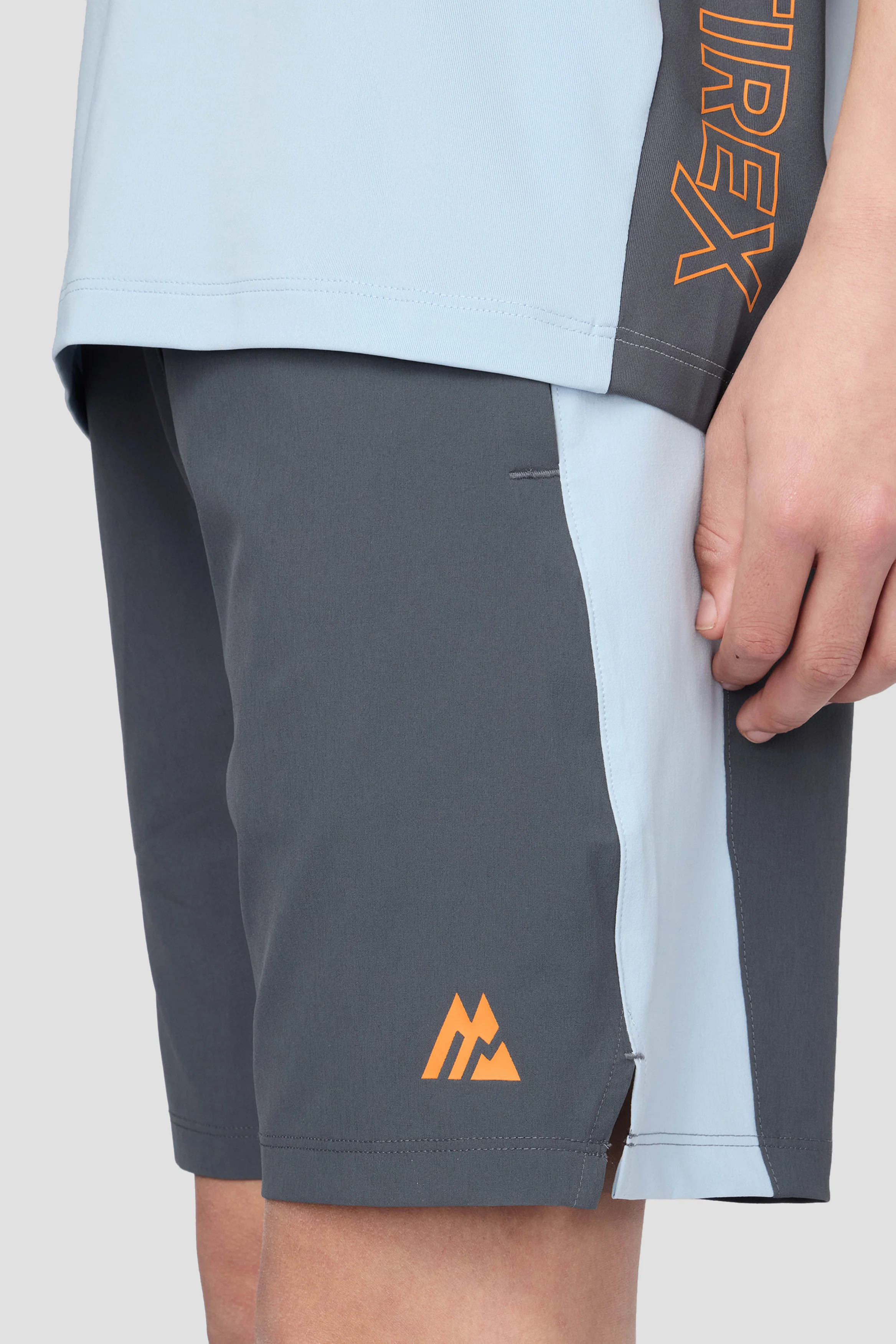 Boys Optic Short - Slate Grey/Summer Mist/Tangerine Glow - Image 5