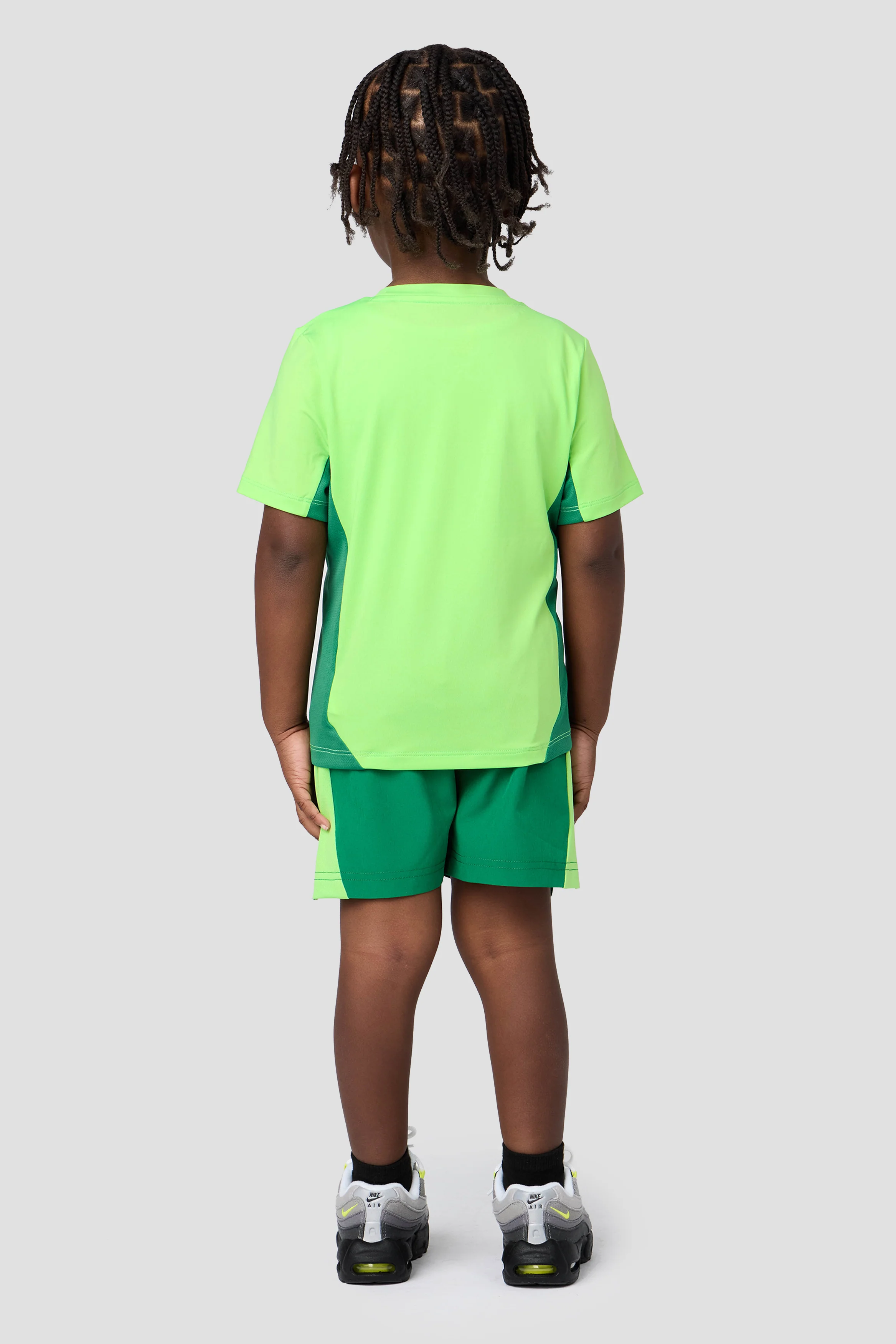 Infant Boys Peak 2.0 T-Shirt/Short Set - Chameleon/Spruce Green - Image 2