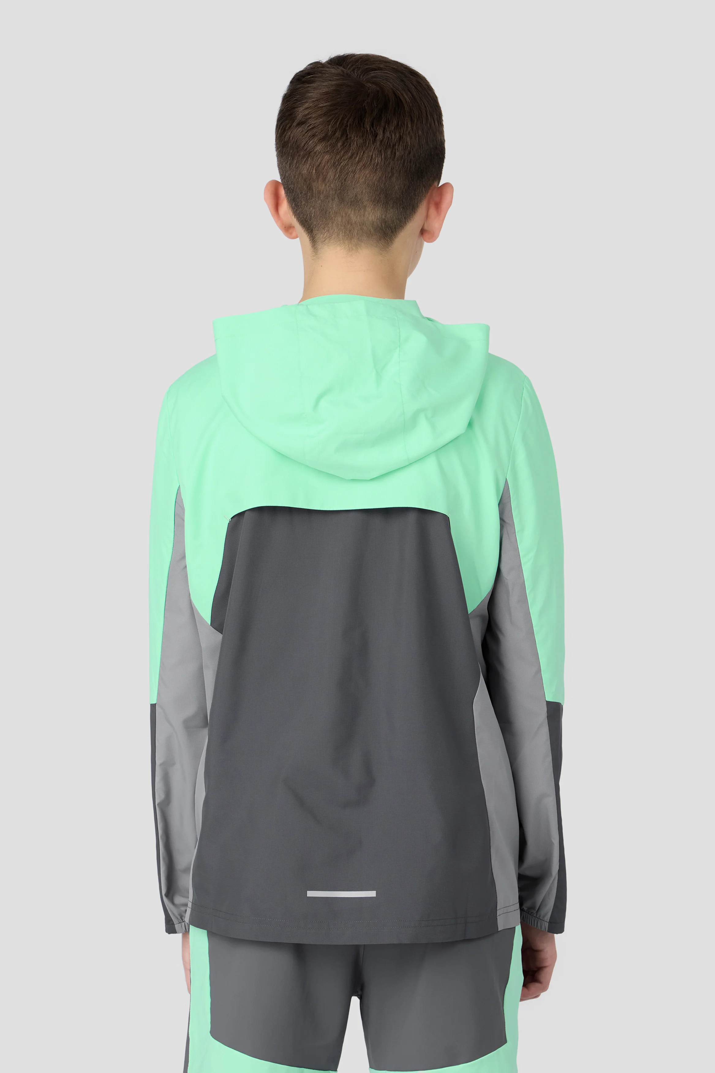 Boys Spectra Windbreaker - Duck Egg/Slate Grey/Platinum Grey - Image 2