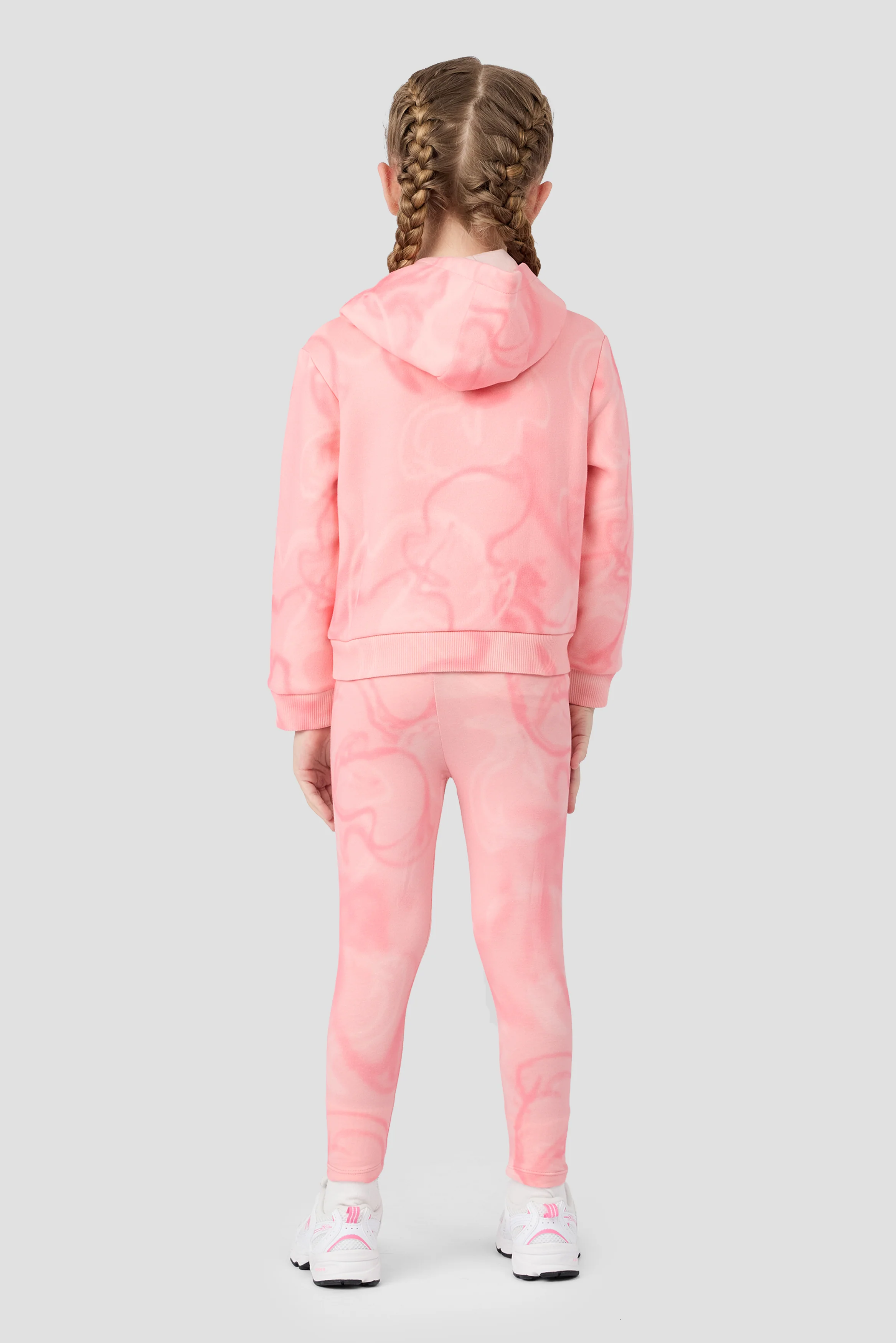 Infant Girl's Swirl Hood/Legging - Ballet/Sweet Pink - Image 3