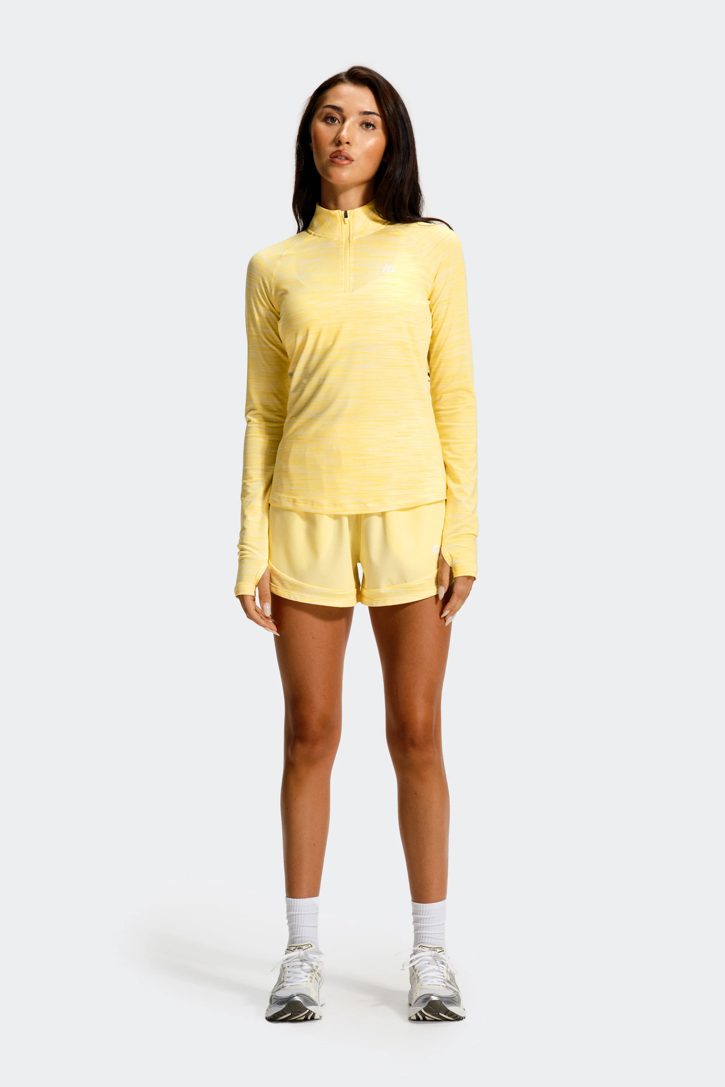 Women's Trail 1/4 Zip - Lemon/White - Image 6