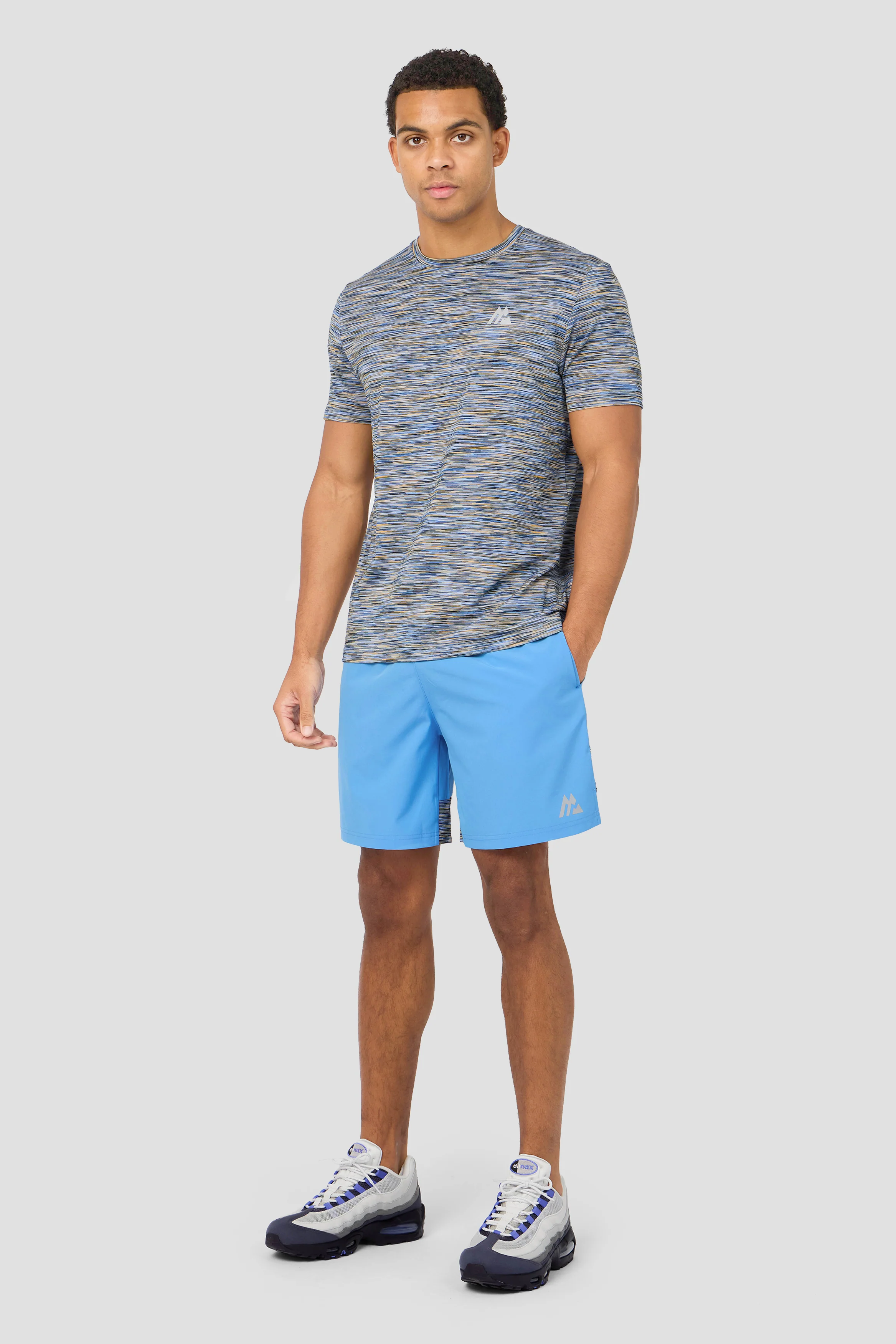 Trail Panel Short - Blue/Navy/Orange - Image 3
