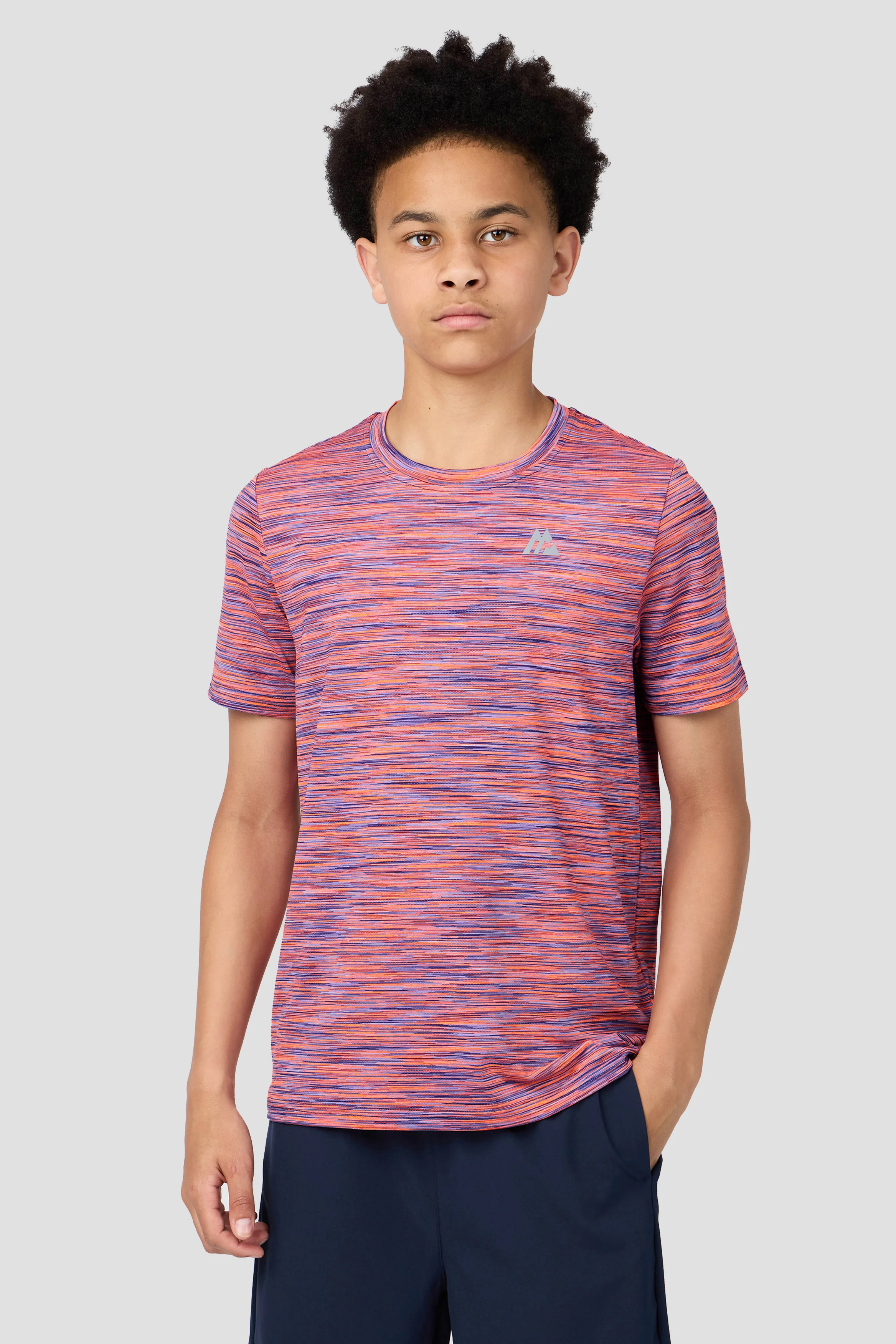 Boys Trail T-Shirt - Purple/Lilac/Orange
