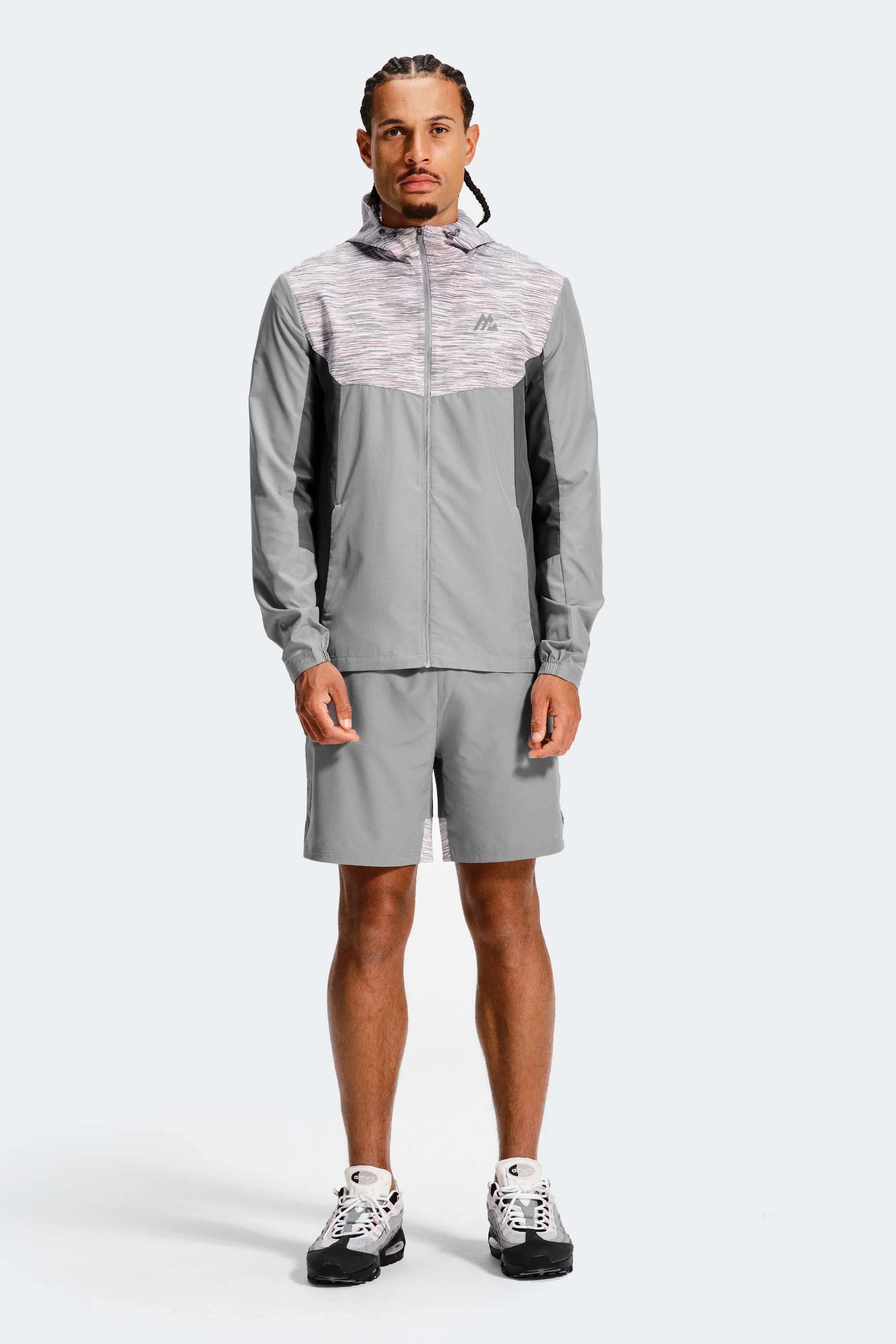 Trail Windbreaker - Grey/Pink - Image 7