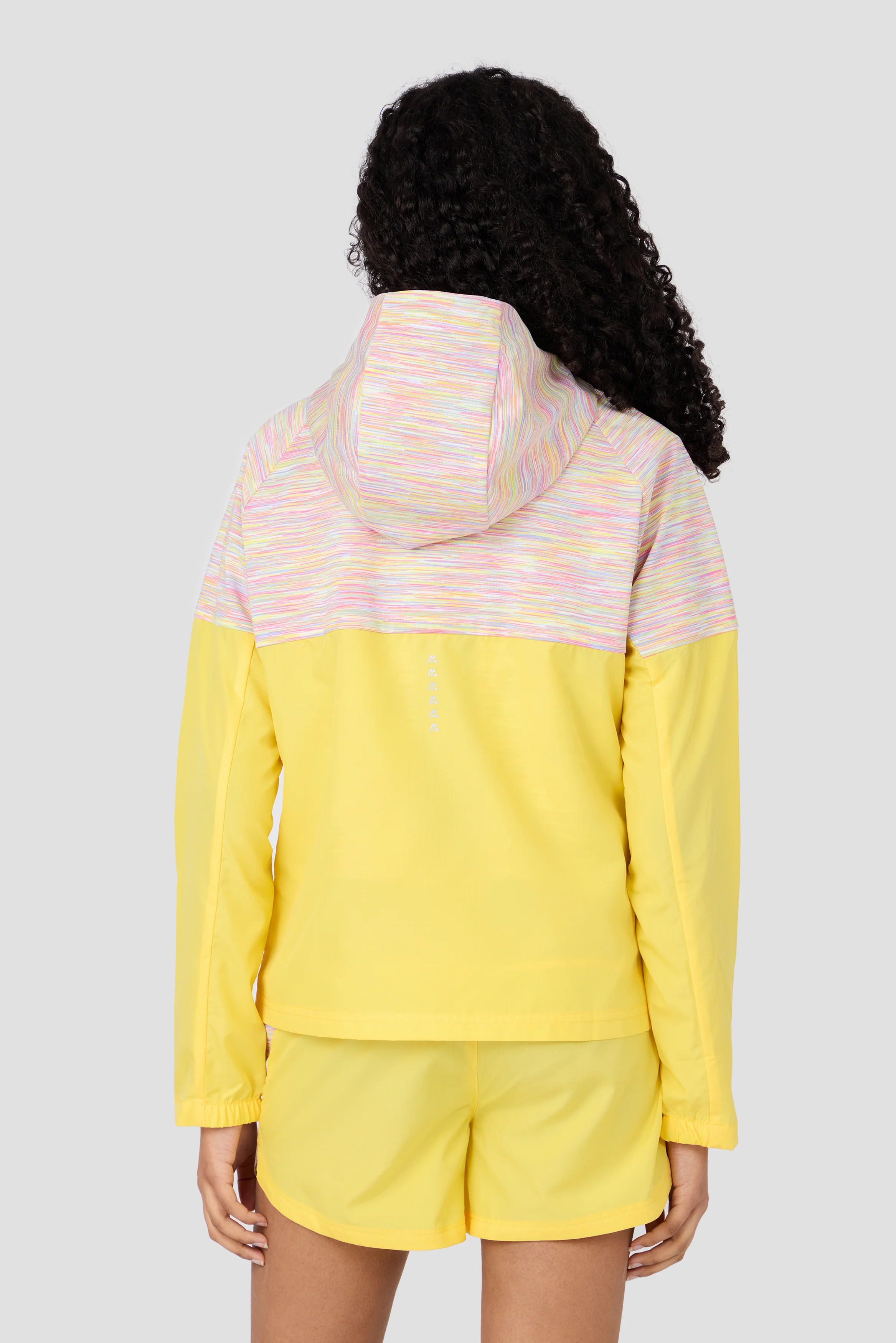 Girls Trail Windbreaker - Yellow/Lilac/Pink - Image 2