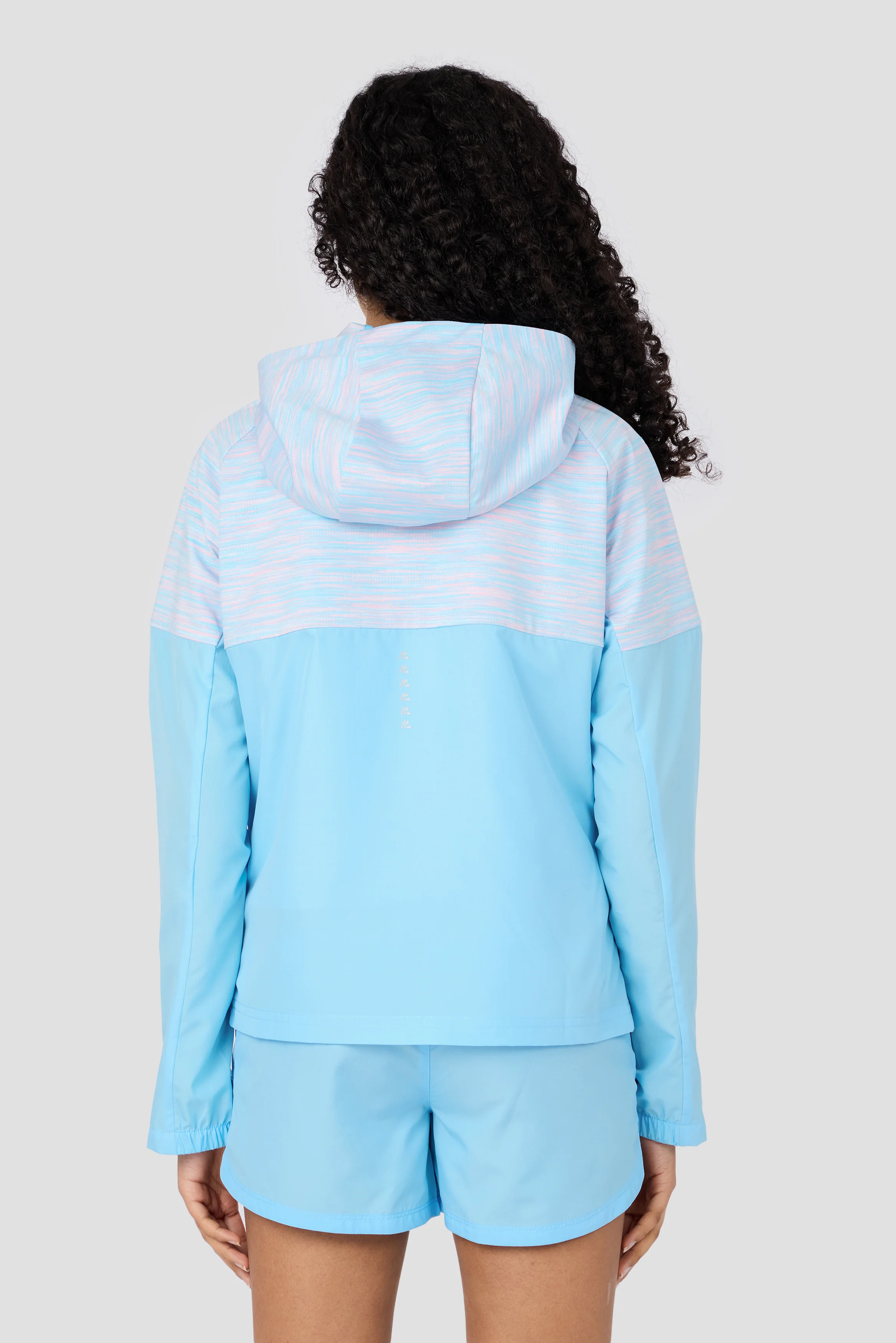 Girls Trail Windbreaker - Light Blue/Pink - Image 2