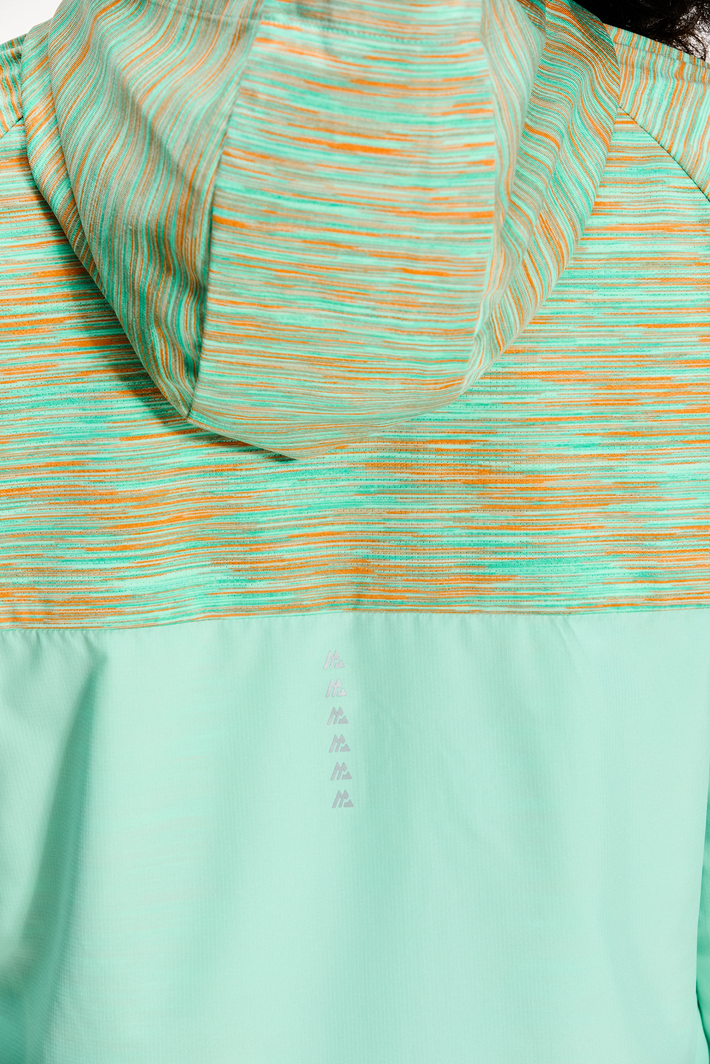 Girls Trail Windbreaker - Green/Teal/Peach - Image 5
