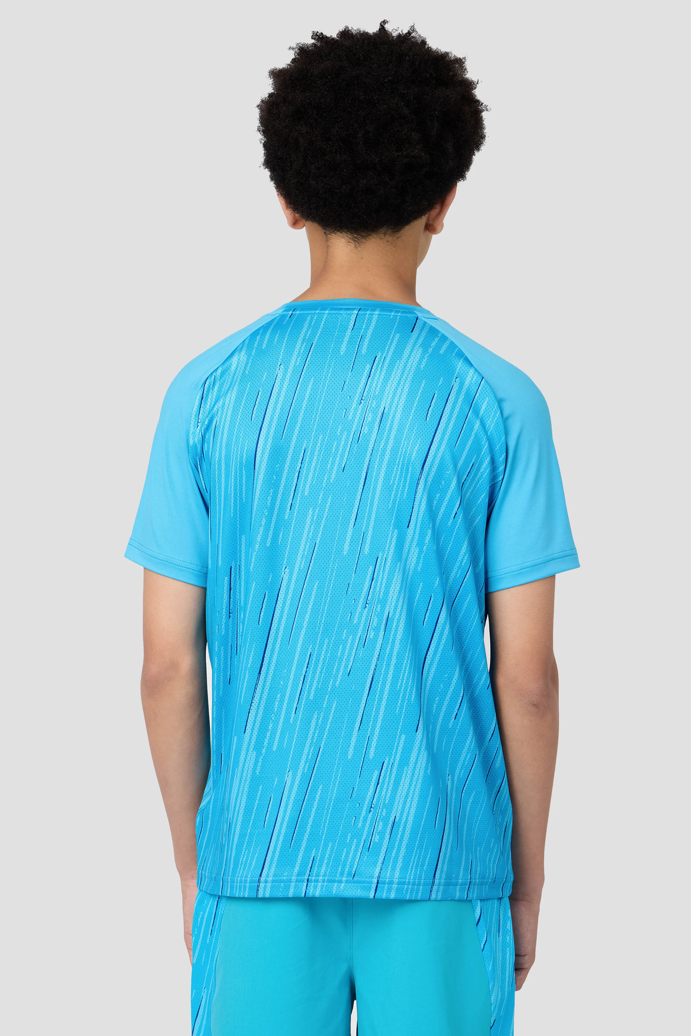Boys Vigour T-Shirt - Maya Blue/Neon Sky - Image 2